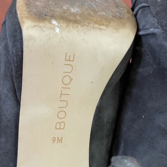 Boutique 9 Btalynda gray peep toe suede high heels - Picture 11 of 14